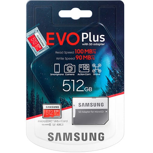 Карта памяти Samsung Evo Plus (2020) microSDXC 512Gb Class 10 UHS-1 Grade 3+ SD адаптер (MB-MC512HA/APC) - фото6
