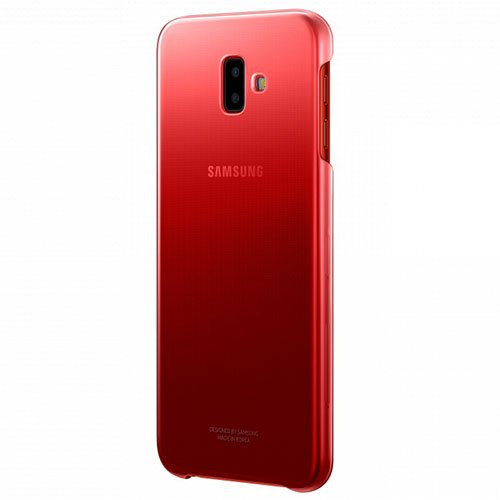 Чехол для Samsung Galaxy J6+ (2018) накладка (бампер) Gradation Cover (Красный)