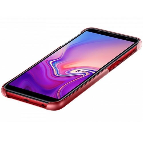 Чехол для Samsung Galaxy J6+ (2018) накладка (бампер) Gradation Cover (Красный) - фото4