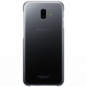 Чехол для Samsung Galaxy J6+ (2018) накладка (бампер) Gradation Cover (Черный) - фото