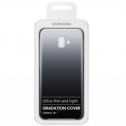 Чехол для Samsung Galaxy J6+ (2018) накладка (бампер) Gradation Cover (Черный)