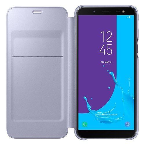 Чeхол для Galaxy J6 2018 Samsung Flip Wallet Cover (EF-WJ600CEEGRU) пурпурный  