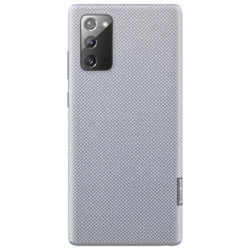 Чехол для Galaxy Note 20 накладка (бампер) Samsung Kvadrat Cover серый - фото4