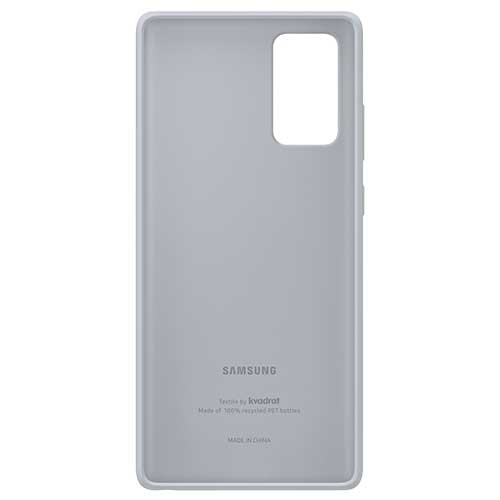 Чехол для Galaxy Note 20 накладка (бампер) Samsung Kvadrat Cover серый - фото2