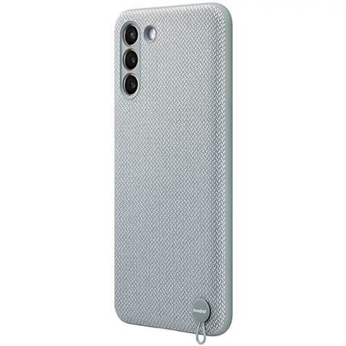 Чехол для Galaxy S21+ накладка (бампер) Samsung Kvadrat Cover мятно-серый 