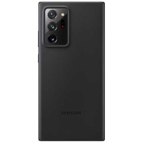 Чехол для Galaxy Note 20 Ultra накладка (бампер) Samsung Leather Cover черный 