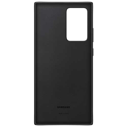 Чехол для Galaxy Note 20 Ultra накладка (бампер) Samsung Leather Cover черный 