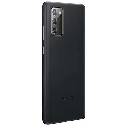 Чехол для Galaxy Note 20 накладка (бампер) Samsung Leather Cover черный 
