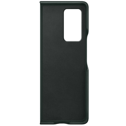 Чехол для Galaxy Z Fold 2 накладка (бампер) Samsung Leather Cover зеленый 