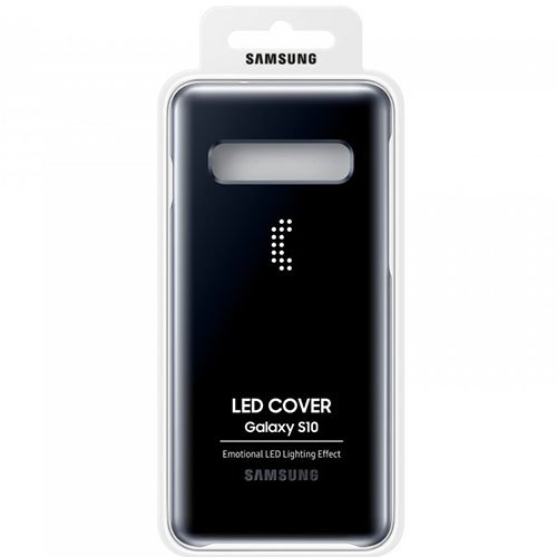 Чехол для Galaxy S10 накладка (бампер) Samsung LED Cover черный
