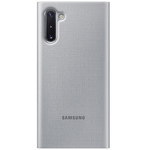 Чехол для Galaxy Note 10 книга Samsung LED View Cover серебристый 
