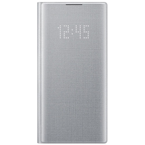 Чехол для Galaxy Note 10 книга Samsung LED View Cover серебристый 