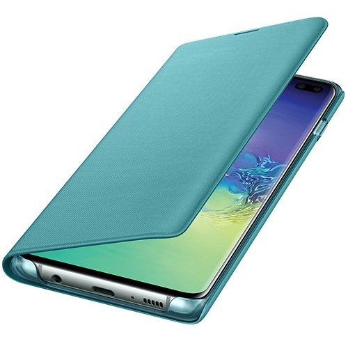 Чехол для Galaxy S10+ книга Samsung LED View Cover зеленый