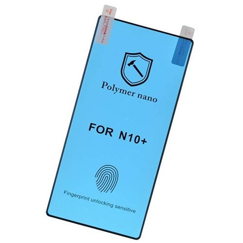 Бронированная трехслойная защитная пленка 10D для Samsung Galaxy Note 10+ Polymer nano