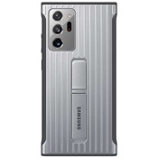 Чехол для Galaxy Note 20 Ultra накладка (бампер) Samsung Protective Standing Cover серебристый - фото