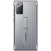 Чехол для Galaxy Note 20 накладка (бампер) Samsung Protective Standing Cover серебристый - фото