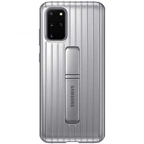 Чехол для Galaxy S20+ накладка (бампер) Samsung Protective Standing Cover серебристый 