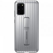 Чехол для Galaxy S20+ накладка (бампер) Samsung Protective Standing Cover серебристый - фото