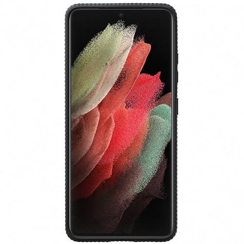 Чехол для Galaxy S21 Ultra накладка (бампер) Samsung Protective Standing Cover черный 