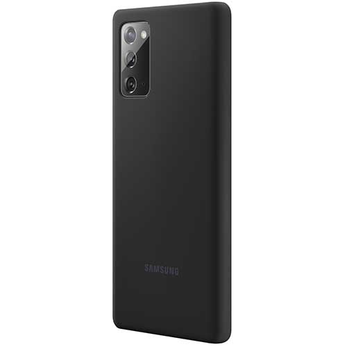 Чехол для Galaxy Note 20 накладка (бампер) Samsung Silicone Cover черный