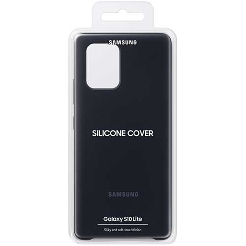 Чехол для Galaxy S10 Lite накладка (бампер) Samsung Silicone Cover черный