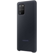 Чехол для Galaxy S10 Lite накладка (бампер) Samsung Silicone Cover черный - фото