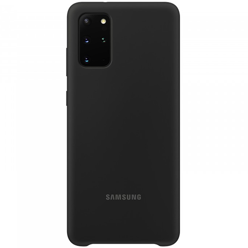 Чехол для Galaxy S20+ накладка (бампер) Samsung Silicone Cover черный