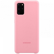 Чехол для Galaxy S20+ накладка (бампер) Samsung Silicone Cover розовый - фото