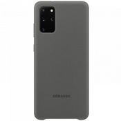 Чехол для Galaxy S20+ накладка (бампер) Samsung Silicone Cover серый - фото