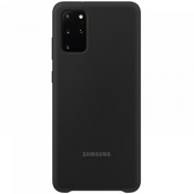 Чехол для Galaxy S20+ накладка (бампер) Samsung Silicone Cover черный - фото