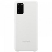 Чехол для Galaxy S20+ накладка (бампер) Samsung Silicone Cover белый - фото