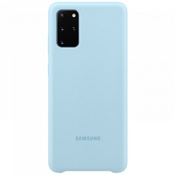 Чехол для Galaxy S20+ накладка (бампер) Samsung Silicone Cover небесно-голубой - фото