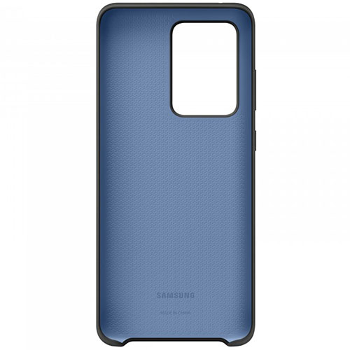 Чехол для Galaxy S20 Ultra накладка (бампер) Samsung Silicone Cover черный - фото2