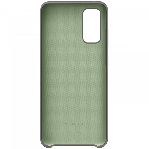 Чехол для Galaxy S20 накладка (бампер) Samsung Silicone Cover серый
