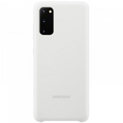 Чехол для Galaxy S20 накладка (бампер) Samsung Silicone Cover белый - фото