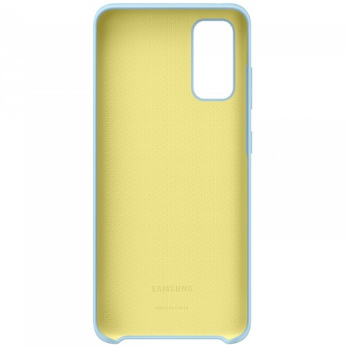 Чехол для Galaxy S20 накладка (бампер) Samsung Silicone Cover небесно-голубой