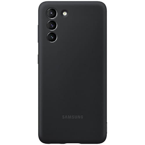 Чехол для Galaxy S21+ накладка (бампер) Samsung Silicone Cover черный