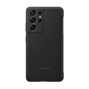 Чехол для Galaxy S21 Ultra накладка (бампер) Samsung Silicone Cover с пером S Pen черный - фото
