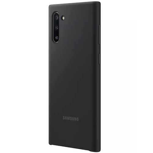 Чехол для Galaxy Note 10 накладка (бампер) Samsung Silicone Cover черный