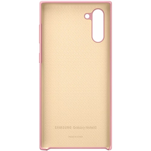 Чехол для Galaxy Note 10 накладка (бампер) Samsung Silicone Cover розовый