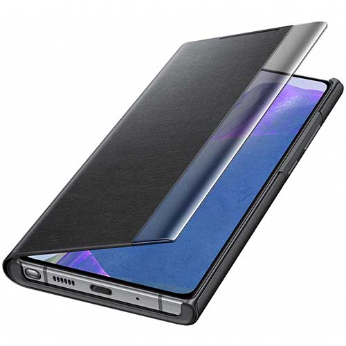 Чехол для Galaxy Note 20 книга Samsung Smart Clear View Cover черный