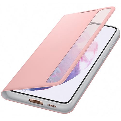 Чехол для Galaxy S21+ книга Samsung Smart Clear View Cover розовый