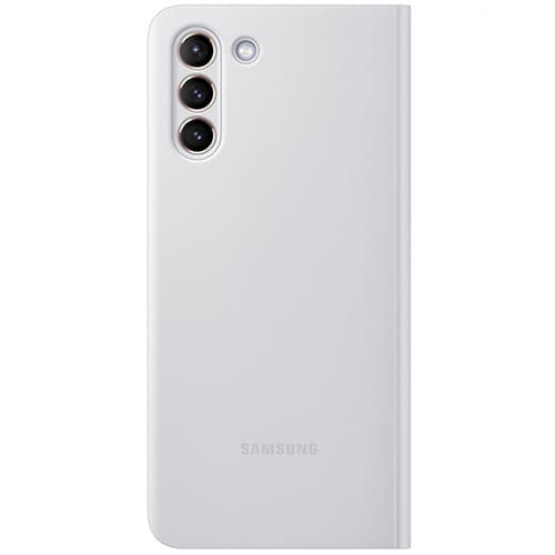Чехол для Galaxy S21+ книга Samsung Smart Clear View Cover светло-серый