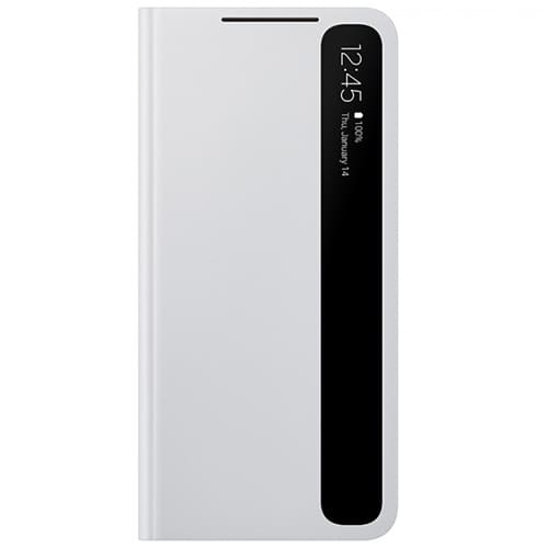 Чехол для Galaxy S21 книга Samsung Smart Clear View Cover светло-серый