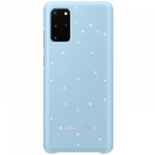 Чехол для Galaxy S20+ накладка (бампер) Samsung Smart LED Cover небесно-голубой - фото