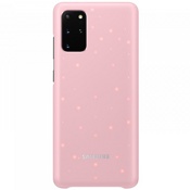 Чехол для Galaxy S20+ накладка (бампер) Samsung Smart LED Cover розовый - фото