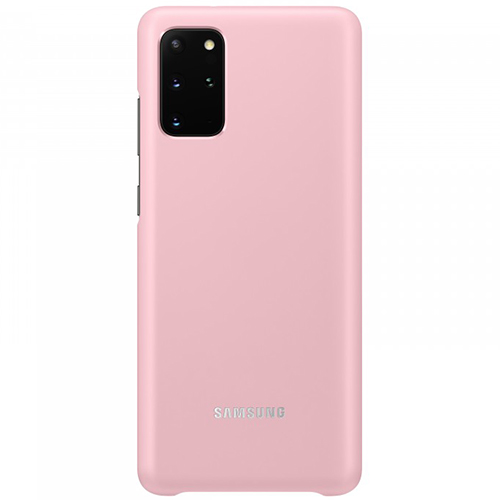 Чехол для Galaxy S20+ накладка (бампер) Samsung Smart LED Cover розовый