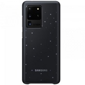 Чехол для Galaxy S20 Ultra накладка (бампер) Samsung Smart LED Cover черный - фото