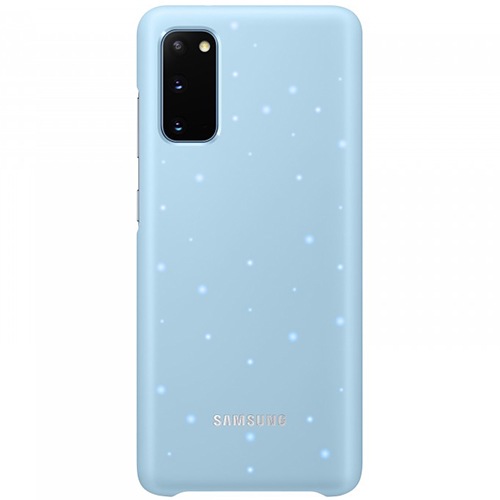 Чехол для Galaxy S20 накладка (бампер) Samsung Smart LED Cover небесно-голубой