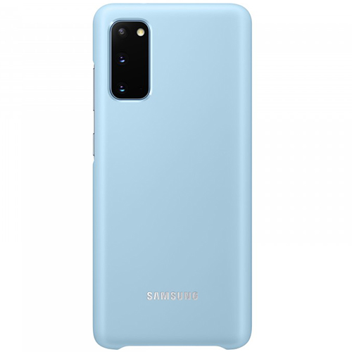 Чехол для Galaxy S20 накладка (бампер) Samsung Smart LED Cover небесно-голубой